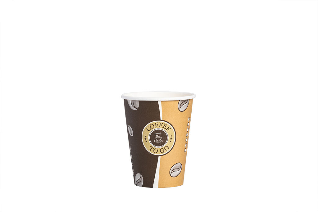 Kaffeebecher, Coffee to go Becher, Pappbecher, "Topline", Inhalt markierbar, 300ml, 12oz, ⌀90mm